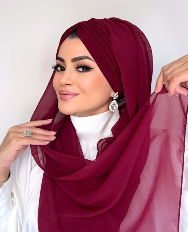 bordo-dolgulu-drape-salli-bone-tesettur-dis-