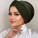 Haki Yeşil Dolgulu Düğüm Bone