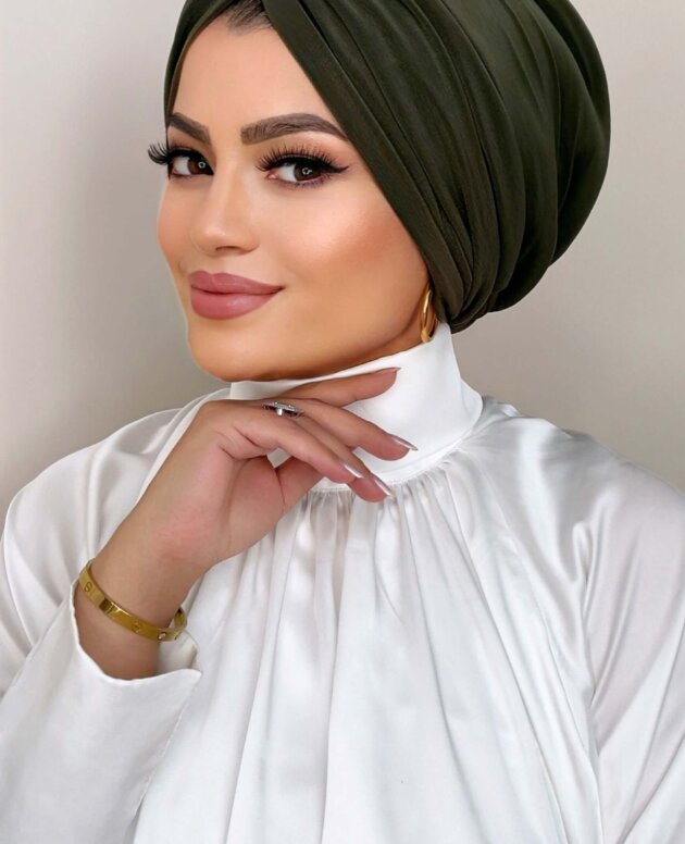 haki-yesil-dolgulu-dugum-bone-dis-tesettur-