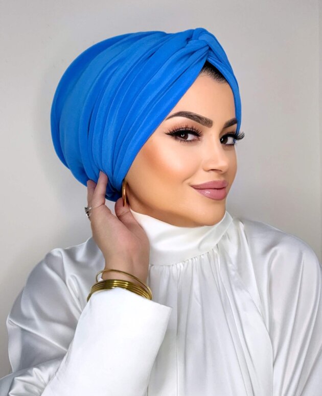 mavi-dolgulu-dugum-bone-dis-tesettur-