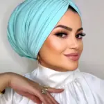 Mint Yeşili Dolgulu Drapeli Bone