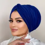 Saks Mavisi Dolgulu Düğüm Bone