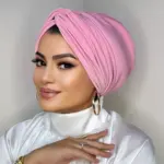 Şeker Pembe Dolgulu Düğüm Bone