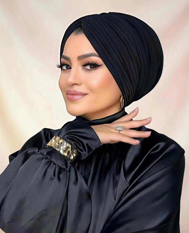 Siyah Dolgulu Drapeli Bone