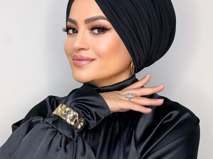 siyah-dolgulu-drapeli-bone-dis-tesettur-