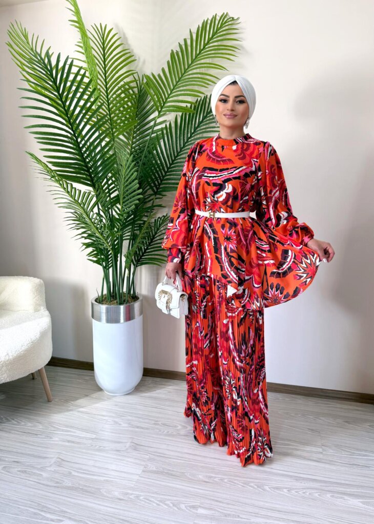 Pera İthal Turuncu Pantolon Takım