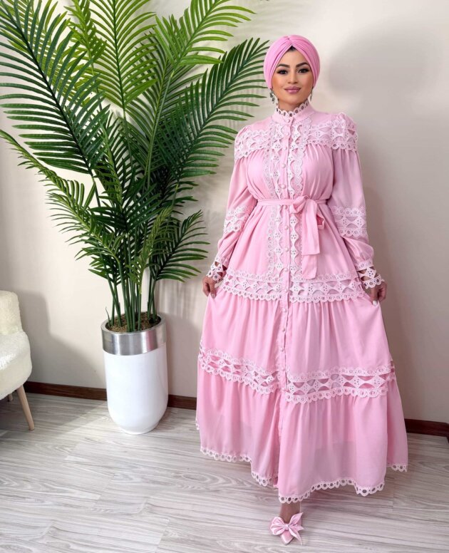 seker-pembe-ithal-elbise-tesettur-