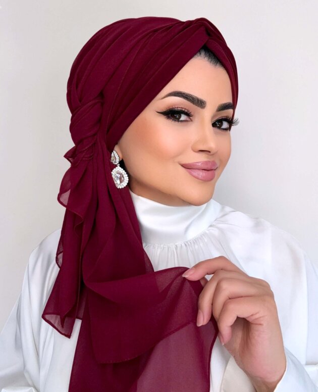 bordo-dolgulu-dugumlu-salli-bone-tesettur-dis-