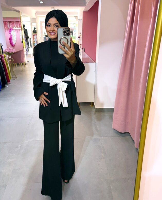 tasarim-ceket-tesettur-kusakli-siyah-beyaz