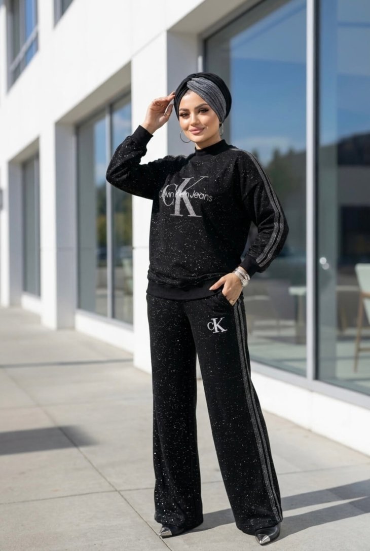 Simli takım-pantolon-sweat-tesettur-